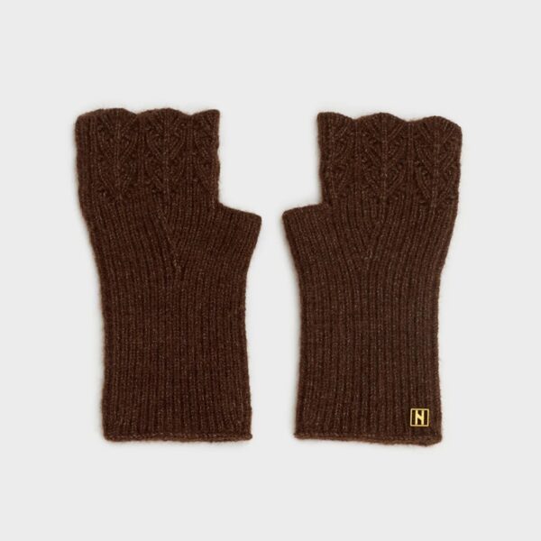 Nalì guanti in poliestere "Julia" Marrone UNGU0004.MARRONE