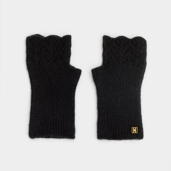 Nalì guanti in poliestere "Julia" Nero UNGU0004.NERO