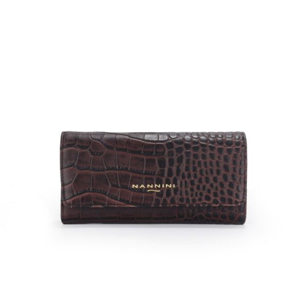 Nannini portafogli in pelle "Wallis" Marrone QB1020-1.SIGARO