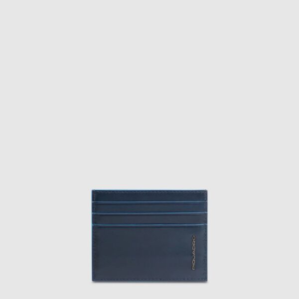 Piquadro porta carte di credito in pelle "Blue Square" PP6855B2R.BLU2
