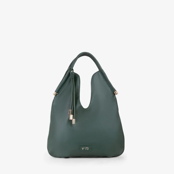 V73 borsa a spalla in ecopelle "Amber" Verde 73BS9CH01.BOSCO