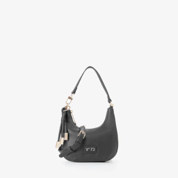 V73 borsa a spalla in ecopelle "Amber" Nero 73BS9CH04.NERO