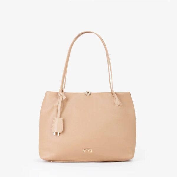 V73 borsa a spalla in ecopelle "Keira" Beige 73BS9D101.BEIGE