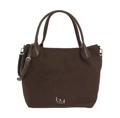 BY BYBLOS borsa shopping in ecopelle "Daisy Suede" Marrone BYBS66B01S.CHOCOLATE