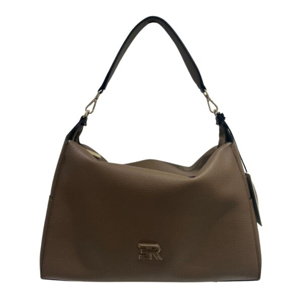 Ermanno Firenze borsa a spalla in ecopelle "Victoria" Tortora 12402013.TAUPE