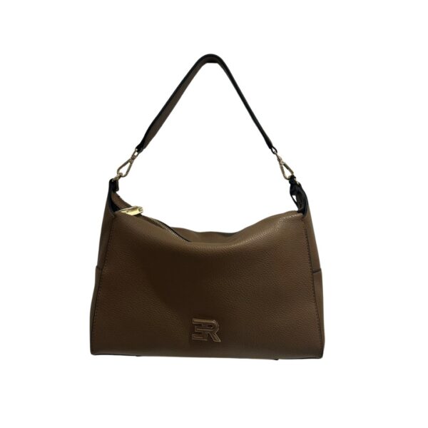 Ermanno Firenze borsa a spalla in ecopelle "Victoria" Tortora 12402014.TAUPE