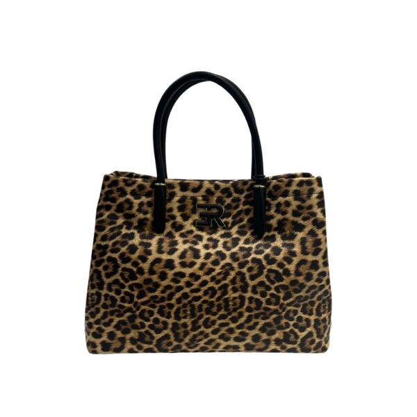 Ermanno Firenze borsa a mano in ecopelle "Virginia" Animalier 12402024.LEO