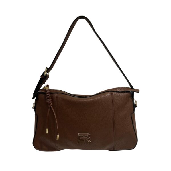 Ermanno Firenze borsa a spalla in ecopelle "Violeta" Marrone 12402049.BROWN