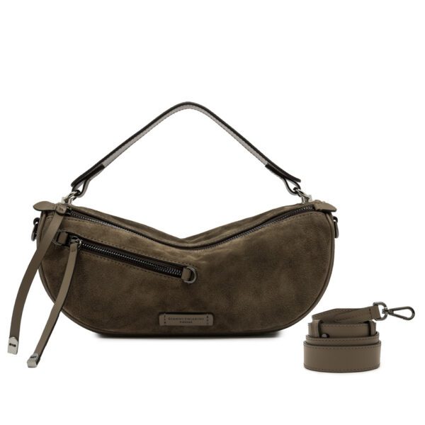 Gianni Chiarini borsa a mano in camoscio "Cindy" Tortora BS11700 CM-PL.1052 DAINO