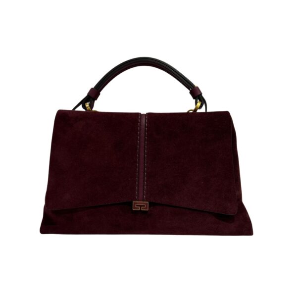 Loristella borsa a mano in camoscio "Kendall" Bordeaux 2735CA.BURGUNDY