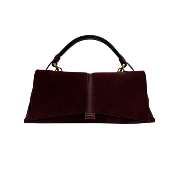 Loristella borsa a mano in camoscio "Kendall" Bordeaux 2737CA.BURGUNDY