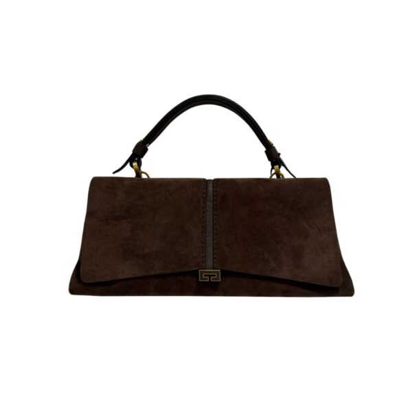 Loristella borsa a mano in camoscio "Kendall" Marrone 2737CA.CIOCCOLATO