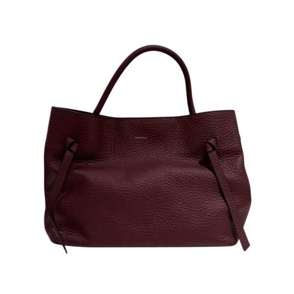 Loristella borsa a mano in pelle "Miriam" Bordeaux 3025.BURGUNDY