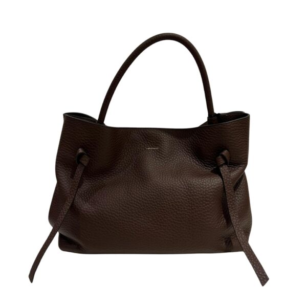 Loristella borsa a mano in pelle "Miriam" Marrone 3025.CIOCCOLATO