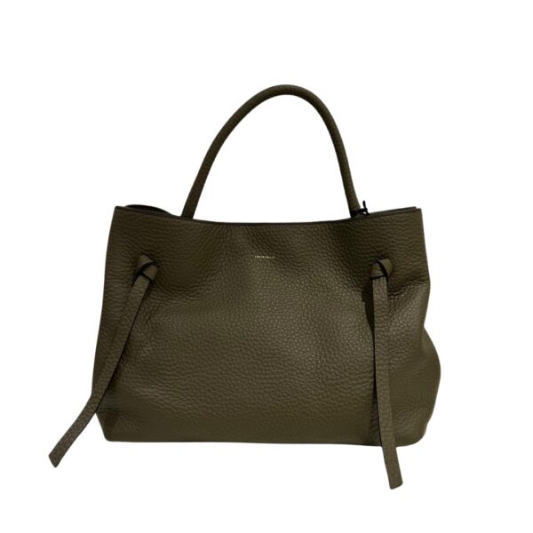 Loristella borsa a mano in pelle "Miriam" Verde 3025.VERDE