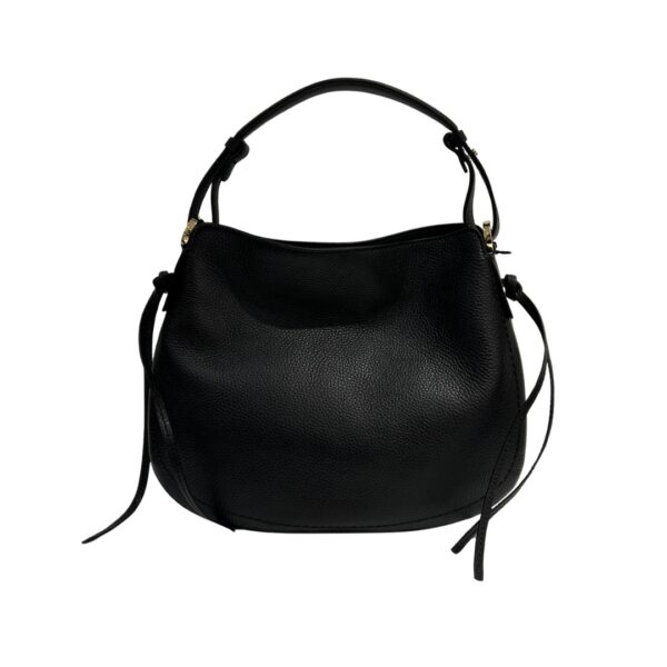 Loristella borsa a spalla in pelle "Carola" Nero 3033.NERO