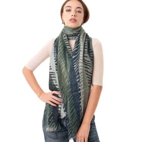 Mya Accessories sciarpa in viscosa e cotone "Scarf" Verde G22223.VERDE