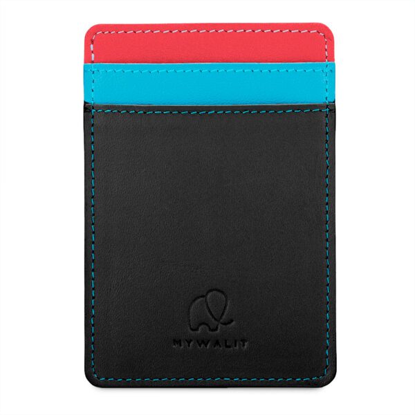 Mywalit porta carte di credito con Phone Magnet "Classic" Multicolor 1279.4 BLACK/PACE