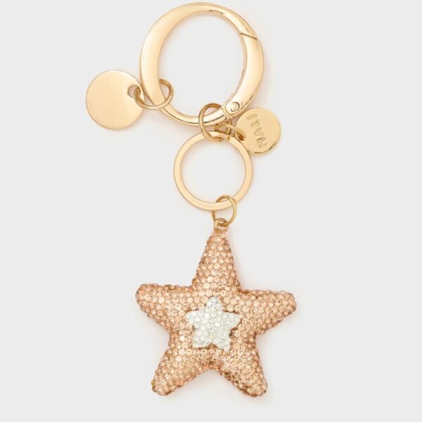Nalì portachiavi ciondolo in acciaio "Stars" Oro EMPT0045.ORO/ARGENTO