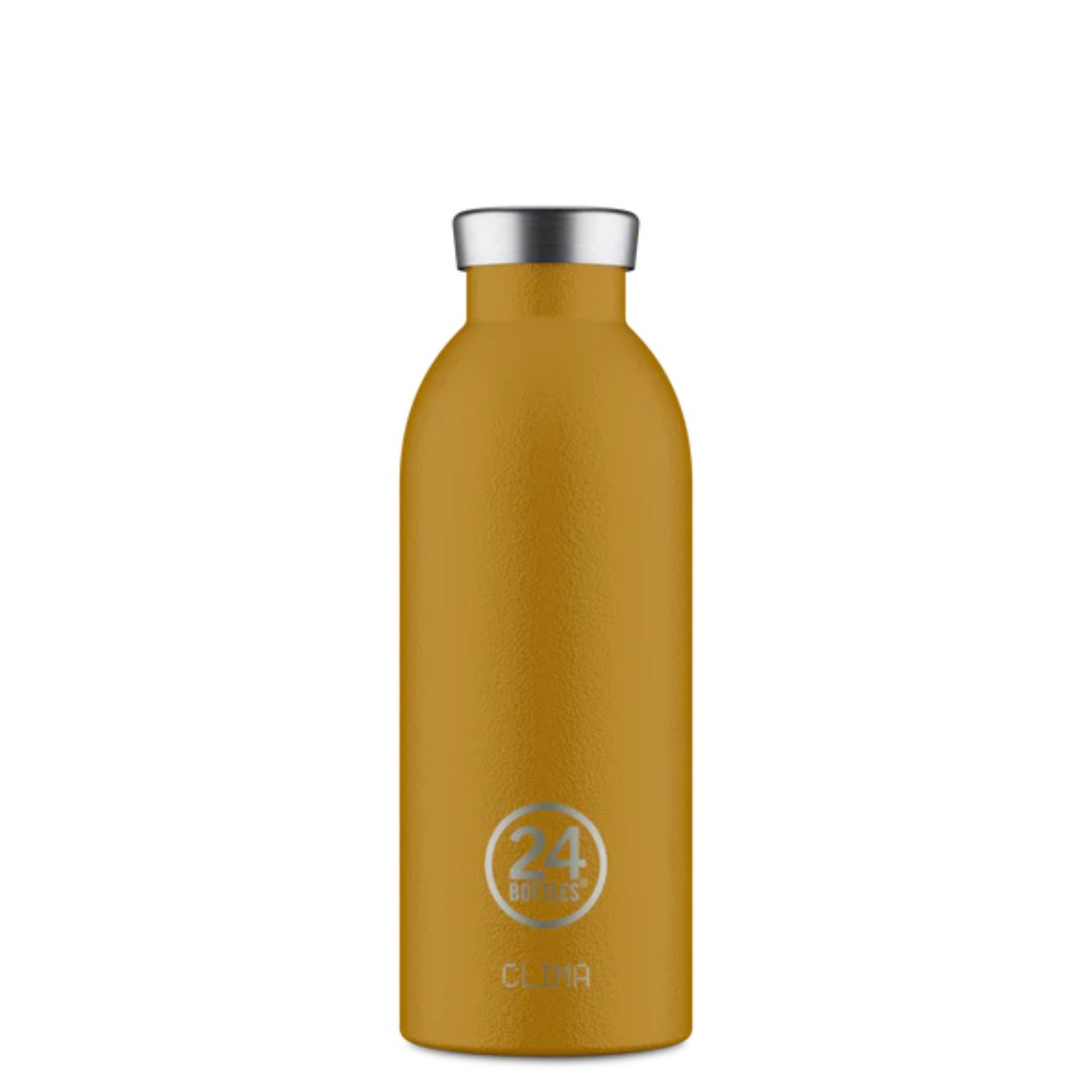 24 Bottles bottiglia termica in acciaio 500ml "Clima" Giallo CLIMA.SAFARI KHAKI