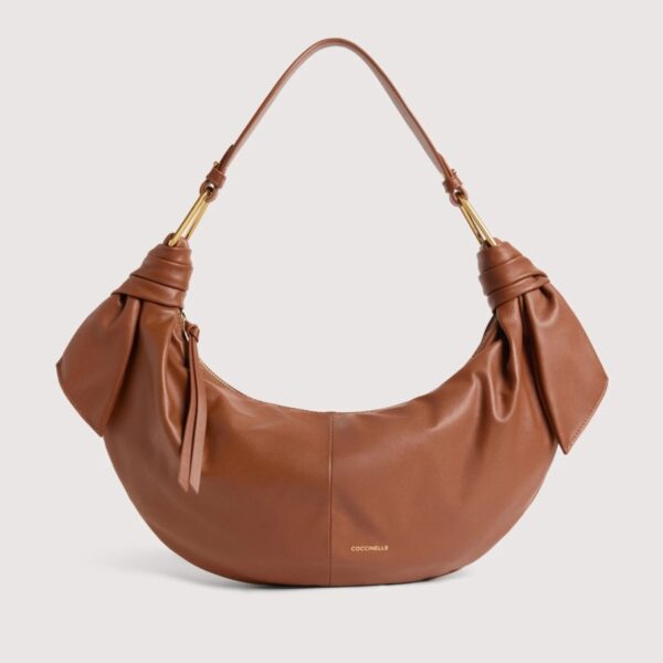 Coccinelle borsa a spalla in pelle "Furoshiki" Cuoio E1U1A130201.W11 COGNAC