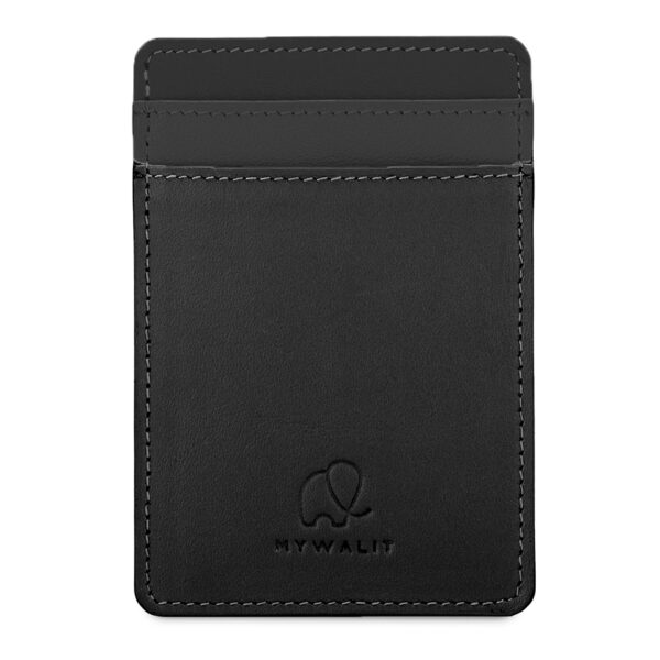 Mywalit porta carte di credito con Phone Magnet "Classic" Nero 4518.3 BLACK