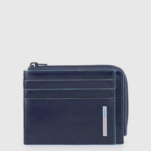 Piquadro porta carte di credito in pelle "Blue Square" PP4822B2R.BLU2