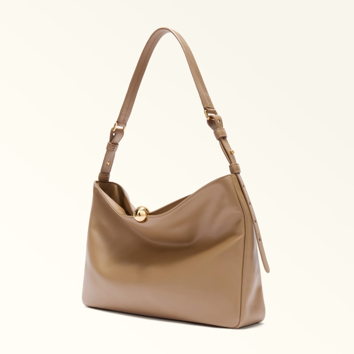 Furla borsa a spalla in pelle "Furla Sfera" Beige WB01365.4489S TOFFEE - immagine 5