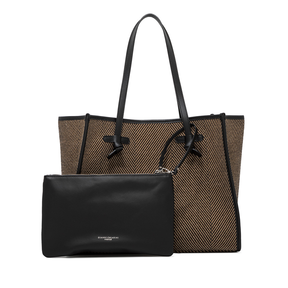 Gianni Chiarini borsa shopping in tessuto e pelle "Marcella" Multicolor BS6850COMM SPIGA.10313 VAR NER - immagine 5