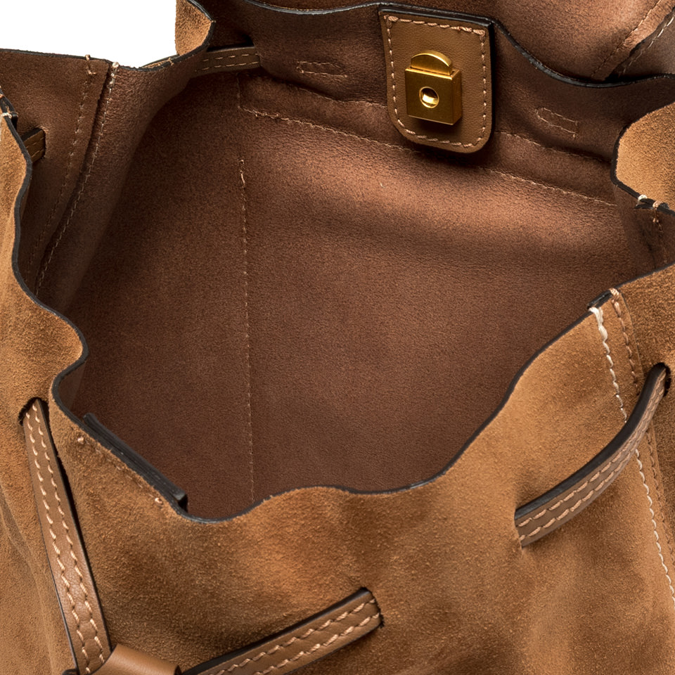 Gianni Chiarini zaino in camoscio "Violette" Cuoio ZN12237 CM-PL.1478 CARAMEL - immagine 4