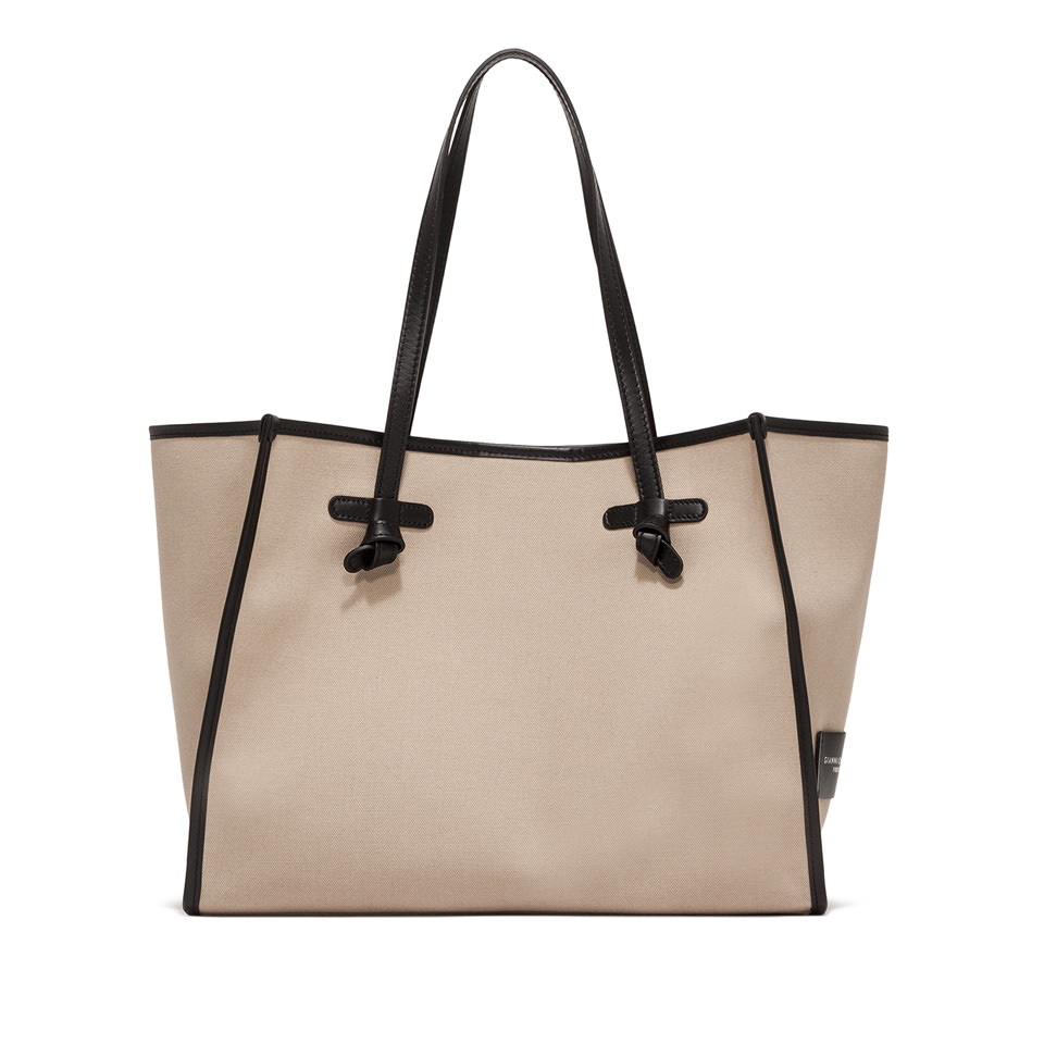 Gianni Chiarini borsa shopping in tessuto e pelle" Marcella" Beige BS6850COMMCNV-SE.10508 CORDA-M - immagine 2