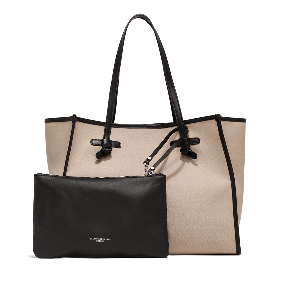 Gianni Chiarini borsa shopping in tessuto e pelle" Marcella" Beige BS6850COMMCNV-SE.10508 CORDA-M - immagine 5