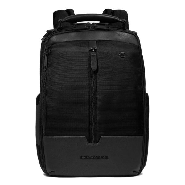 Piquadro zaino in tessuto e pelle "W138" Nero CA6823W138.N