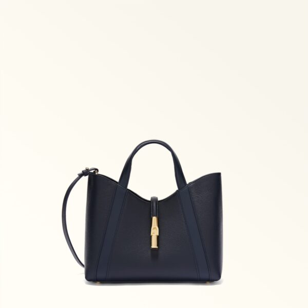 Furla borsa a mano in pelle "Goccia" Blu WB01789.4852S INK BLUE