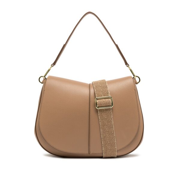 Gianni Chiarini borsa a spalla in pelle "Helena Round" Beige BS6037COMM GRN-NAOP.5313 CLAY