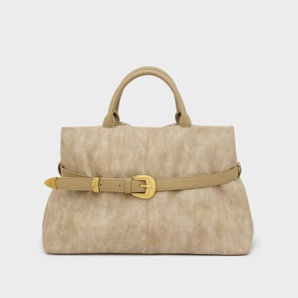 Nalì borsa a mano in ecopelle "Melissa" Beige ARBS0035.MARRONE