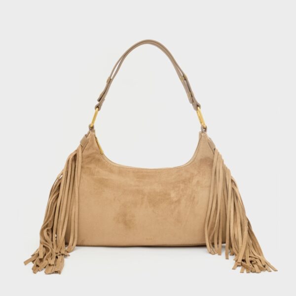 Nalì borsa a spalla in ecopelle "Dallas" Beige MHBS0073.NOCCIOLA