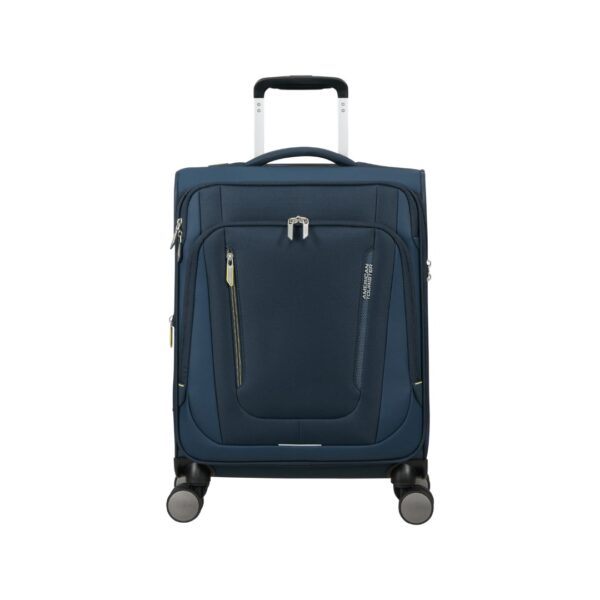 American Tourister trolley cabina espandibile in tessuto "Wanderlite" Blu 158076.1265 DARK NAVY