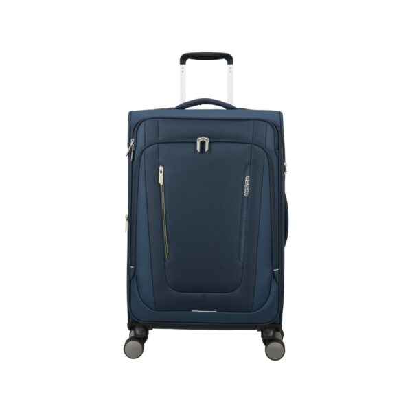 American Tourister trolley medio espandibile in tessuto "Wanderlite" Blu 158077.1265 DARK NAVY