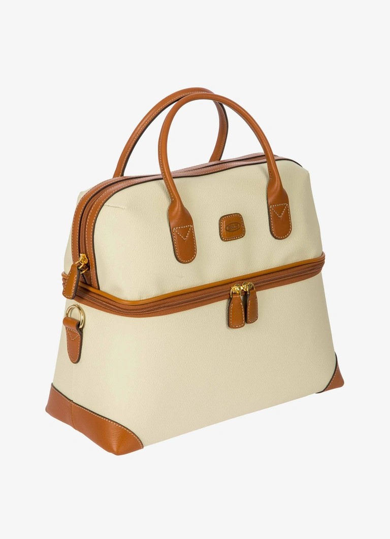 Bric's beauty case in tessuto e pelle "Firenze" Bianco BBJ02530.014 PANNA - immagine 2