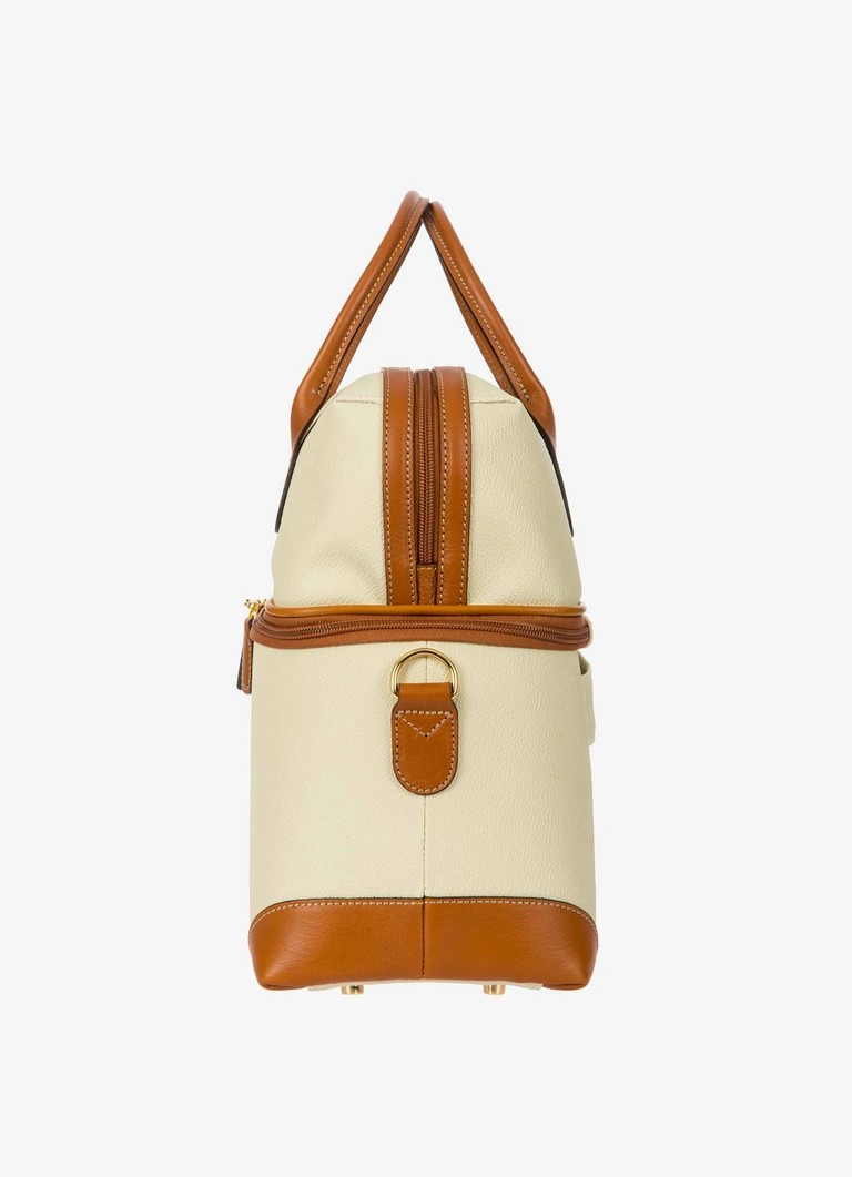 Bric's beauty case in tessuto e pelle "Firenze" Bianco BBJ02530.014 PANNA - immagine 4