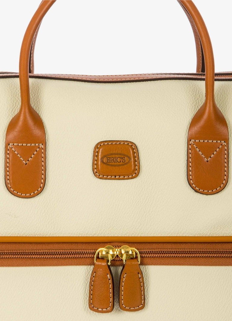 Bric's beauty case in tessuto e pelle "Firenze" Bianco BBJ02530.014 PANNA - immagine 6