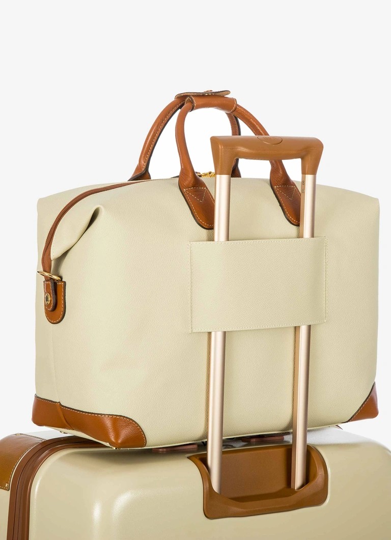 Bric's borsone in ecopelle e pelle "Firenze" Bianco BBJ20203.014 PANNA - immagine 3