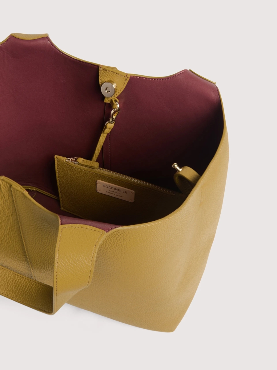 Coccinelle borsa shopping in pelle "C-Easy" Verde E1SHA110101.G43 SEAGRASS - immagine 3