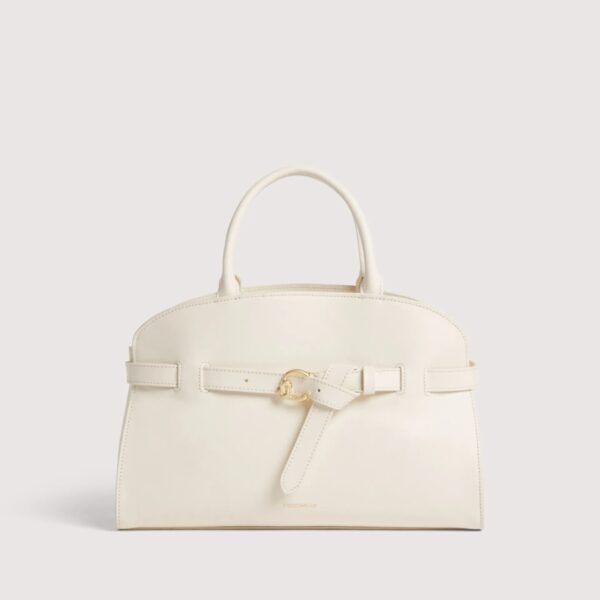 Coccinelle borsa a mano in pelle "Sabine" Bianco E1TLA180401.N17 PEARL