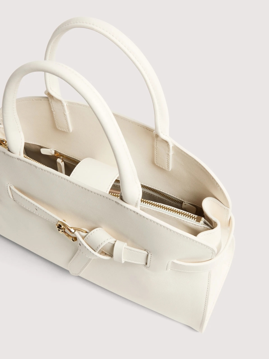 Coccinelle borsa a mano in pelle "Sabine" Bianco E1TLA180401.N17 PEARL - immagine 3