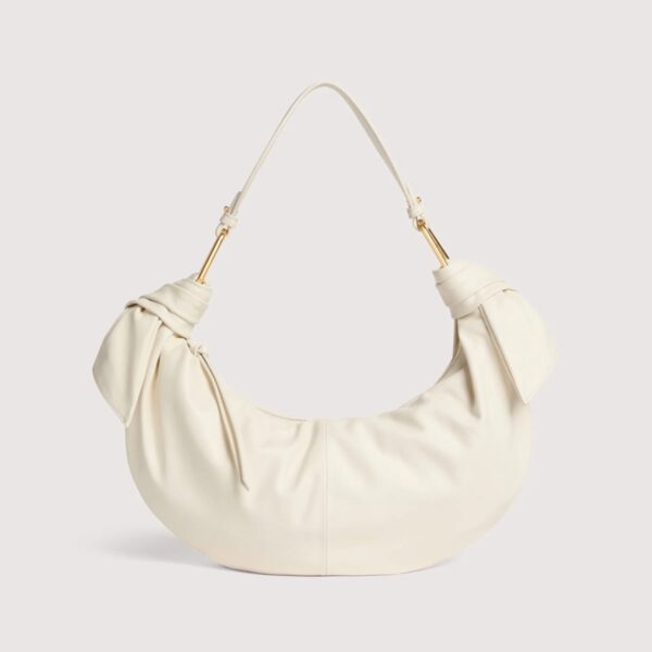 Coccinelle borsa a spalla in pelle "Furoshiki" Bianco E1U1A130201.N17 PEARL