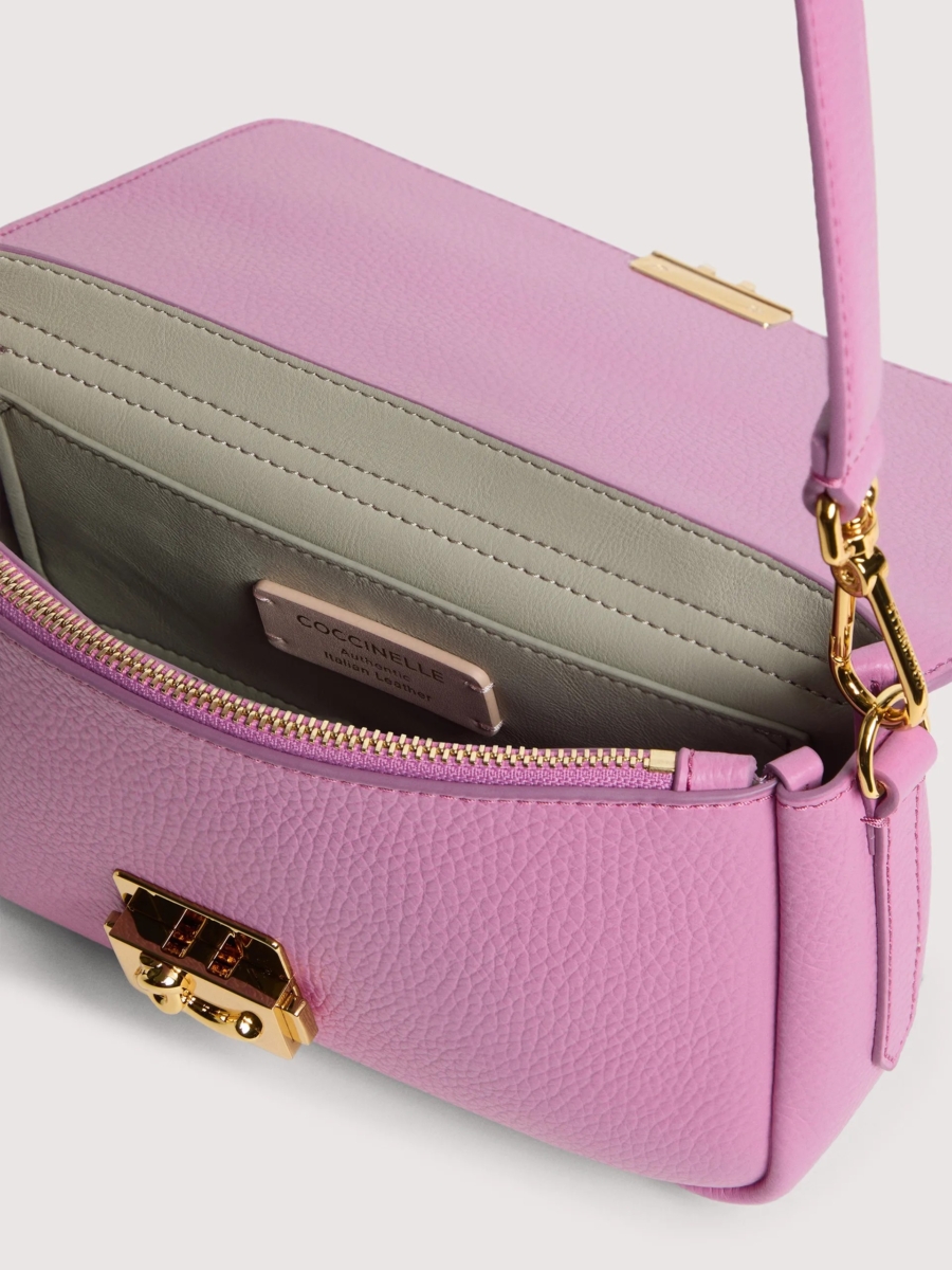 Coccinelle borsa a spalla in pelle "C-Me Lock" Lilla E1U4K120201.P19 JELLYFISH - immagine 3