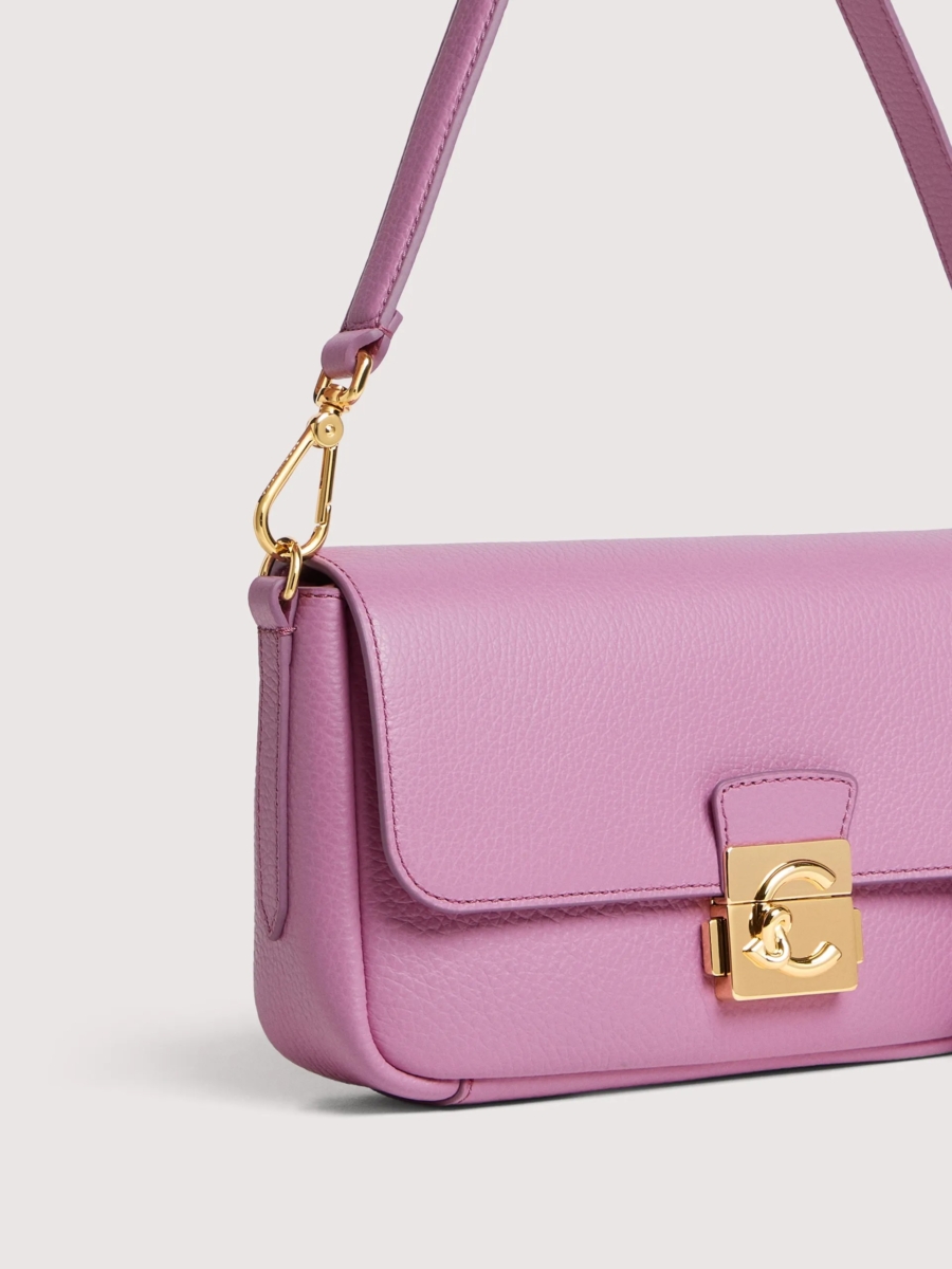Coccinelle borsa a spalla in pelle "C-Me Lock" Lilla E1U4K120201.P19 JELLYFISH - immagine 4