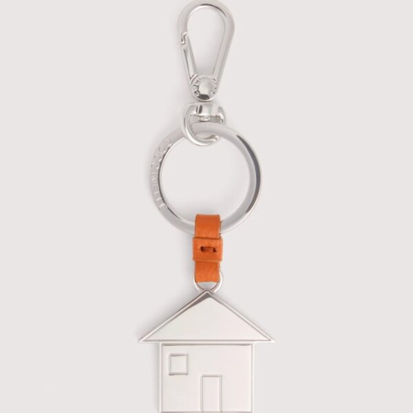 Coccinelle portachiavi in metallo e pelle "Basic Metal" Arancione E2M9K41R901.R41 CRAB